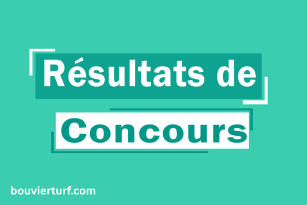 Résultats Concours Fonction Publique 2022